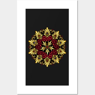 Copy of Gold Greek ornament Meander Posters and Art